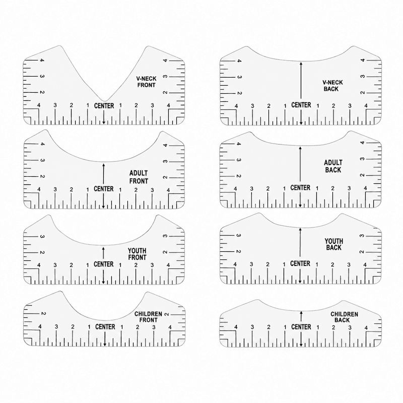 T-Shirt Alignment Ruler Set